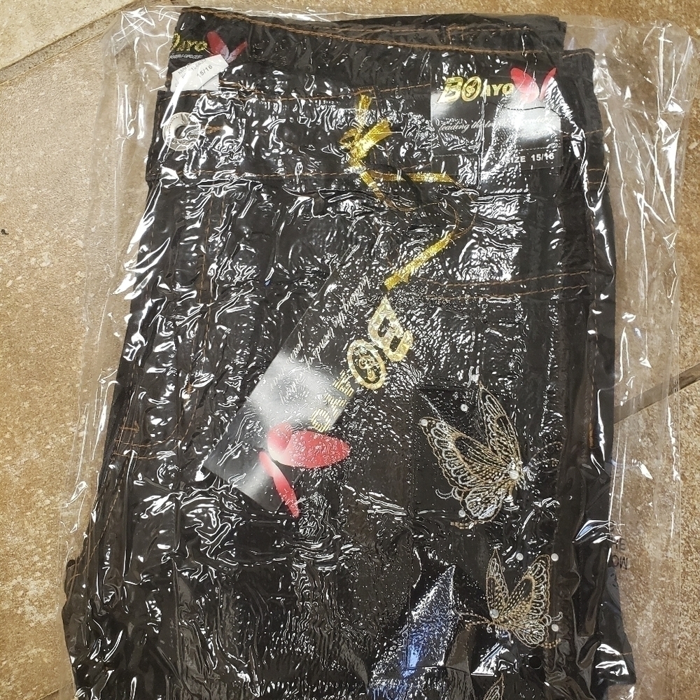 NWT Dark Rewash Floral Low Rise Straight Leg Jeans - Picture 2 of 4